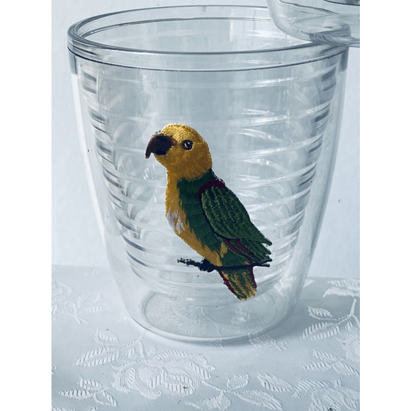 TERVIS Tumblers -Set Of  3 - Parakeet,  Cockatoo & Parrot Embroidered - Picture 4 of 5